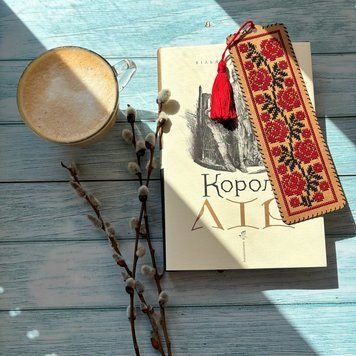 Craft Cardboard Embroidery Kit &ndash; &ldquo;Bookmark &ndash; Roses&rdquo; WLZ-003