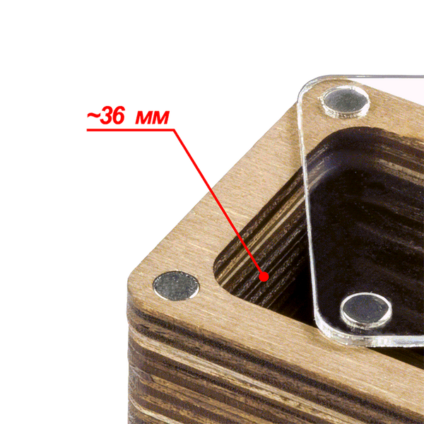 Thread Catcher Square &ndash; &ldquo;Clear Lid&rdquo; FLZB(N)-006