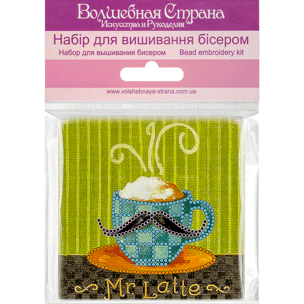 Bead embroidery magnet FLA-068