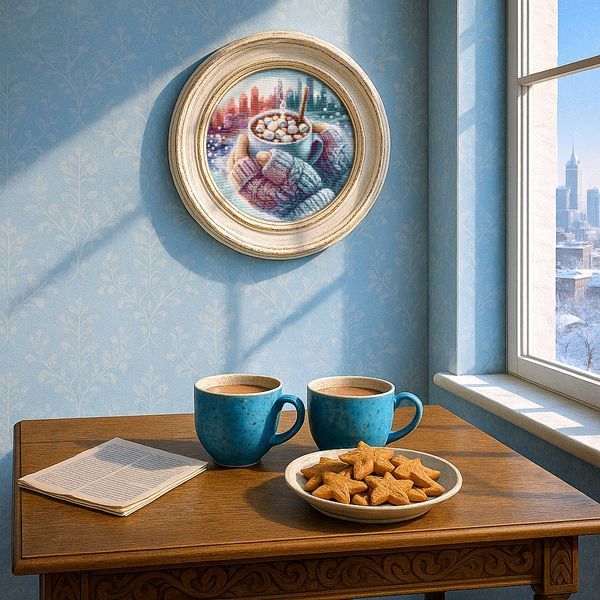 Cross-Stitch Pattern &ndash; "Dawn over the city" WLP-078