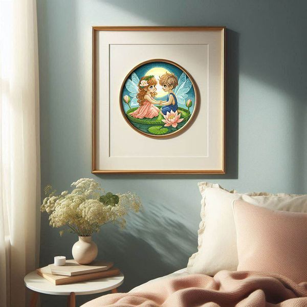 Cross-Stitch Pattern &ndash; "Love on the River" WLP-010