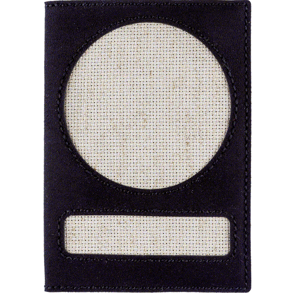 Faux Leather Cross-Stitch Kit &ndash; &ldquo;Passport Cover&rdquo; FLHL-050 Black