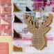 Wooden Bead Embroidery Kit &ndash; &ldquo;Christmas Ornament &ndash; Gaze From the Forest&rdquo; FLK-319 FLK-319 photo 3