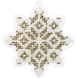 Bead Embroidery Kit (Plastic Base) &ndash; &ldquo;Christmas Ornament &ndash; Snowflake&rdquo; FLPL-006 FLPL-006 photo 2