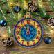 Wooden Cross-Stitch Kit &ndash; &ldquo;Christmas Ornament &ndash; Clock&rdquo; FLW-022 photo 1