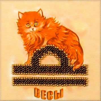 Bead embroidery magnet FLA-019