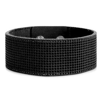 Faux Leather Embroidery Blank – “Bracelet" (3 × 27 cm) FLBE(BB)-056 Black