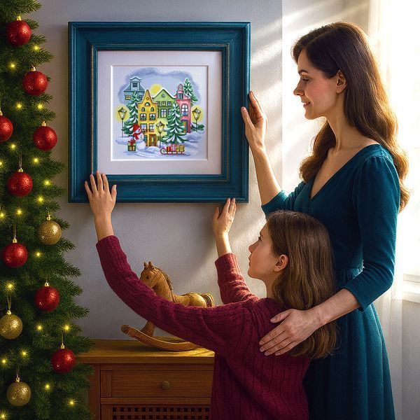 Cross-Stitch Pattern &ndash; "Christmas Town" WLP-079