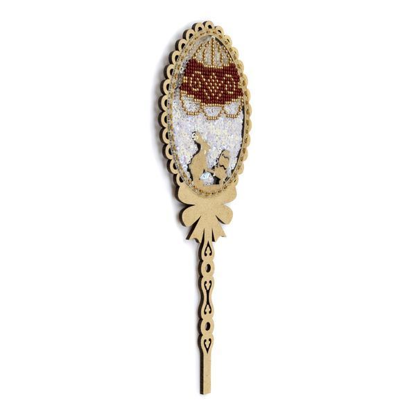 Bead Embroidery Kit (Plastic Base) &ndash; &ldquo;Topper Spring Awakening&rdquo; (Double-Sided) FLPL-078