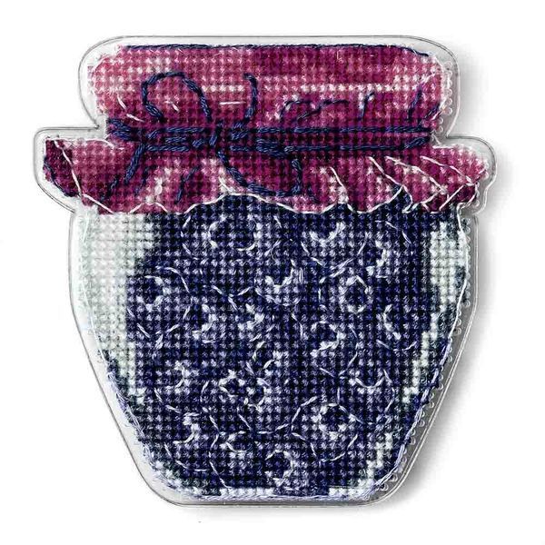 Plastic Cross-Stitch Kit &ndash; "Blueberry Jam" (Double-Sided) FLX-108