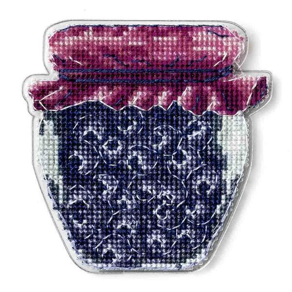 Plastic Cross-Stitch Kit &ndash; "Blueberry Jam" (Double-Sided) FLX-108