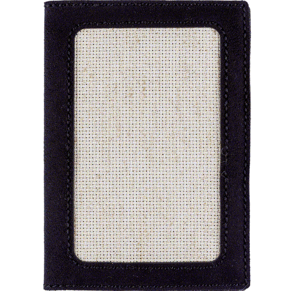 Faux Leather Cross-Stitch Kit &ndash; &ldquo;Passport Cover&rdquo; FLHL-051 Black