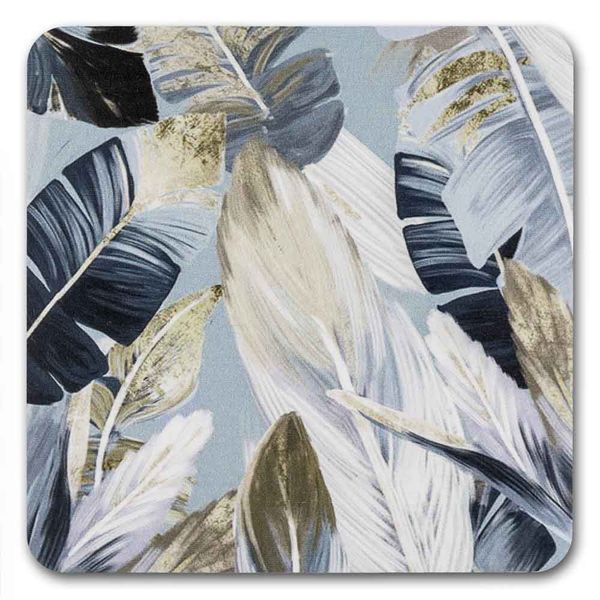 Bead Organizer With Wooden Lid &ndash; &ldquo;Feathers, Square&rdquo; FLZB-225