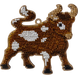 Wooden Bead Embroidery Kit &ndash; &ldquo;Christmas Ornament &ndash; Farmyard Bull&rdquo; FLK-320 FLK-320 photo 2
