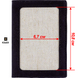 Faux Leather Cross-Stitch Kit &ndash; &ldquo;Passport Cover&rdquo; FLHL-051 Black FLHL-051 photo 4