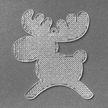 Plastic Embroidery Blank &ndash; &ldquo;Rocking Moose&rdquo; FLBE(PL)-010