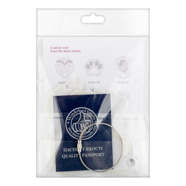 Thread Organizer &ndash; Fiber Swatch Drops &ldquo;Cat Face&rdquo; FLZ(S)-114 (10 pcs)