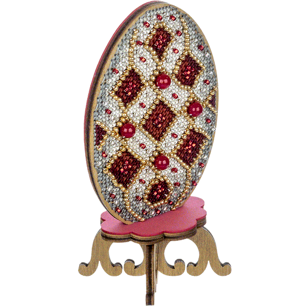 Wooden Cross-Stitch Kit &ndash; &ldquo;Easter Egg&rdquo; FLW-038