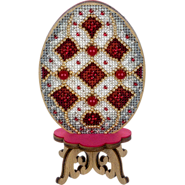 Wooden Cross-Stitch Kit &ndash; &ldquo;Easter Egg&rdquo; FLW-038