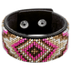 Faux Leather Bead Embroidery Kit &ndash; &ldquo;Bracelet&rdquo; (3 &times; 22 cm) FLBB-017 Black FLBB-017 photo 3