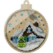 Wooden Bead Embroidery Kit &ndash; &ldquo;Christmas Ornament &ndash; Mountain Cabin&rdquo; FLK-366 FLK-366 photo 3