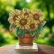 Wooden Cross-Stitch Kit &ndash; &ldquo;Sunflower&rdquo; FLW-075 FLW-075 photo 1