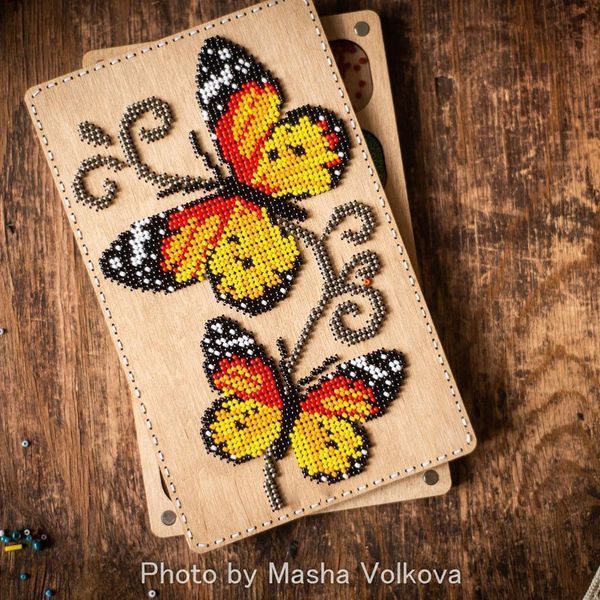 DIY Bead Embroidery Organizer Kit &ndash; &ldquo;Butterflies&rdquo; FLZB-071