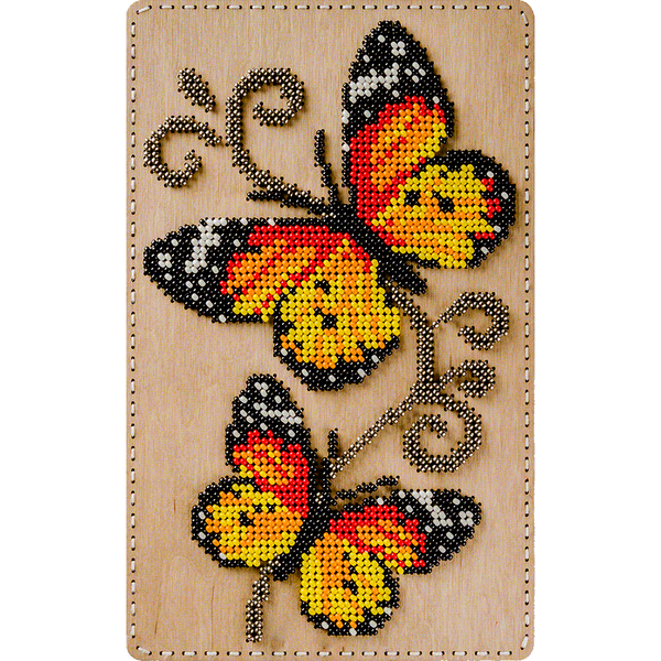 DIY Bead Embroidery Organizer Kit &ndash; &ldquo;Butterflies&rdquo; FLZB-071