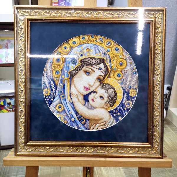 Cross-Stitch Pattern &ndash; "Virgin and Child" WLP-012