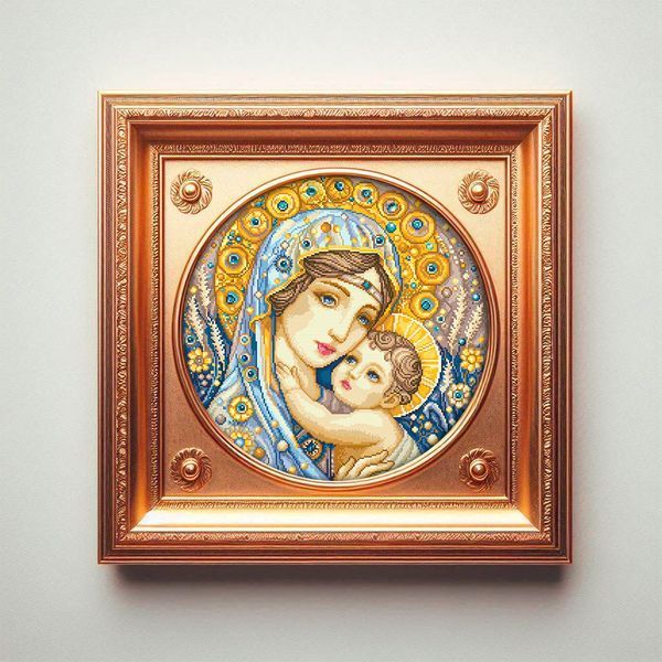 Cross-Stitch Pattern &ndash; "Virgin and Child" WLP-012