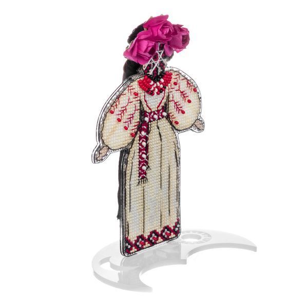 Plastic Cross-Stitch Kit &ndash; "Motanka doll-III" (Double-Sided) FLX-044
