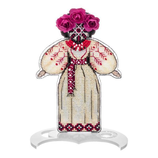 Plastic Cross-Stitch Kit &ndash; "Motanka doll-III" (Double-Sided) FLX-044