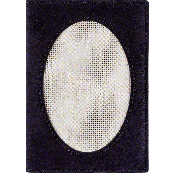 Faux Leather Cross-Stitch Kit &ndash; &ldquo;Passport Cover&rdquo; FLHL-052 Black
