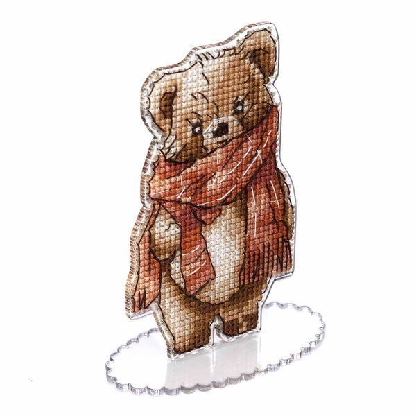 Plastic Cross-Stitch Kit &ndash; "Teddy Bear" FLX-002