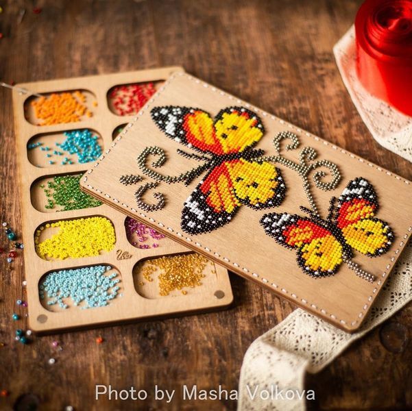 DIY Bead Embroidery Organizer Kit &ndash; &ldquo;Butterflies&rdquo; FLZB-071