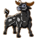 Wooden Bead Embroidery Kit &ndash; &ldquo;Christmas Ornament &ndash; Wild Bull&rdquo; FLK-321 FLK-321 photo 2