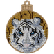 Wooden Bead Embroidery Kit &ndash; &ldquo;Christmas Ornament &ndash; White Tiger&rdquo; FLK-402 FLK-402 photo 2