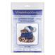 Plastic Cross-Stitch Kit &ndash; "Christmas Ornament &ndash; Snake In Hat" FLX-007 FLX-007 photo 5
