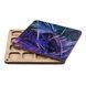 Bead Organizer With Wooden Lid &ndash; &ldquo;Neon Leaves, Square&rdquo; FLZB-226 FLZB-226 photo 3