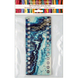 Floss Organizer &ndash; &ldquo;Blue & Gold Abstraction, Narrow Rectangular&rdquo; FLZ(P)-054 FLZ(P)-054 photo 5