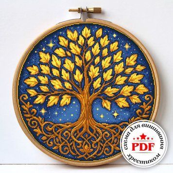 Cross-Stitch Pattern &ndash; "World tree" WLP-063