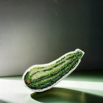 Plastic Cross-Stitch Kit &ndash; "Zucchini" (Double-Sided) FLX-045