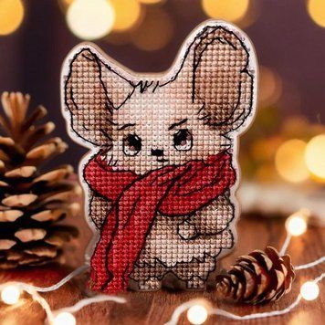 Plastic Cross-Stitch Kit &ndash; "Mouse" FLX-003