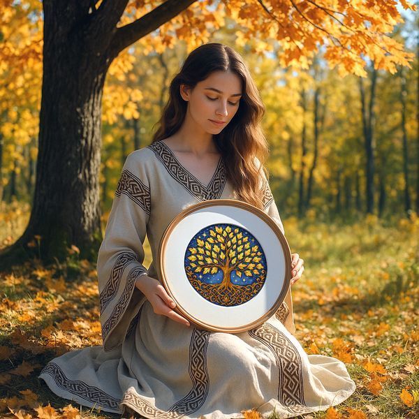 Cross-Stitch Pattern &ndash; "World tree" WLP-063