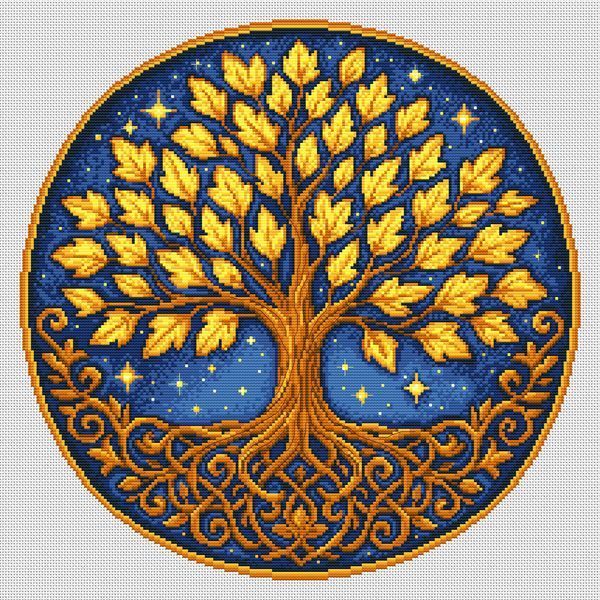 Cross-Stitch Pattern &ndash; "World tree" WLP-063