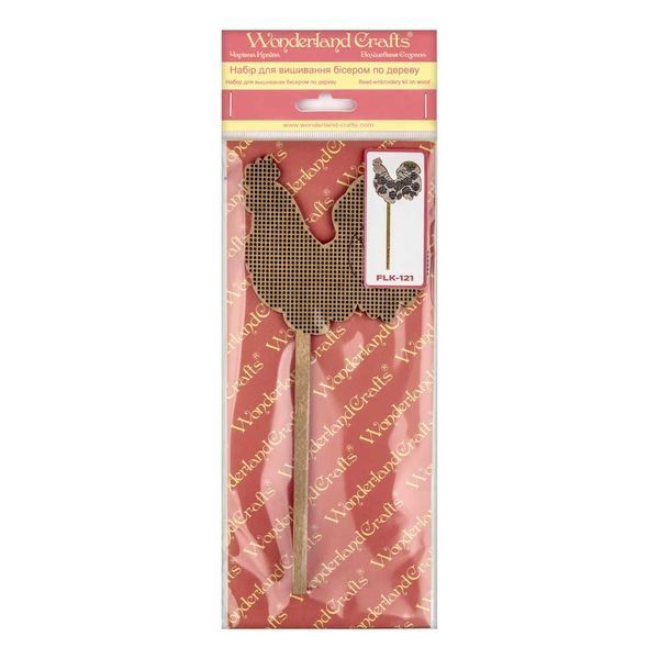 Wooden Bead Embroidery Kit &ndash; &ldquo;Rooster Topper&rdquo; FLK-121