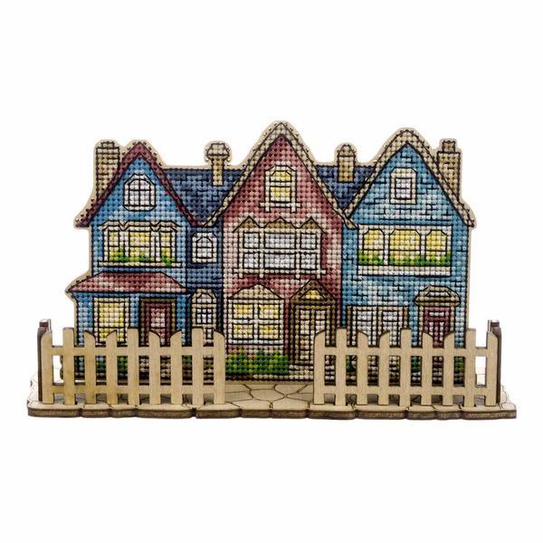 Wooden Cross-Stitch Kit &ndash; &ldquo;City Walk&rdquo; FLW-067