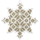 Bead Embroidery Kit (Plastic Base) &ndash; &ldquo;Christmas Ornament &ndash; Snowflake&rdquo; FLPL-009 FLPL-009 photo 2