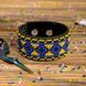 Faux Leather Bead Embroidery Kit &ndash; &ldquo;Bracelet&rdquo; (3 &times; 22 cm) FLBB-004 Black FLBB-004 photo 1
