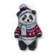 Plastic Cross-Stitch Kit &ndash; "Christmas Ornament &ndash; Panda" FLX-008 FLX-008 photo 3
